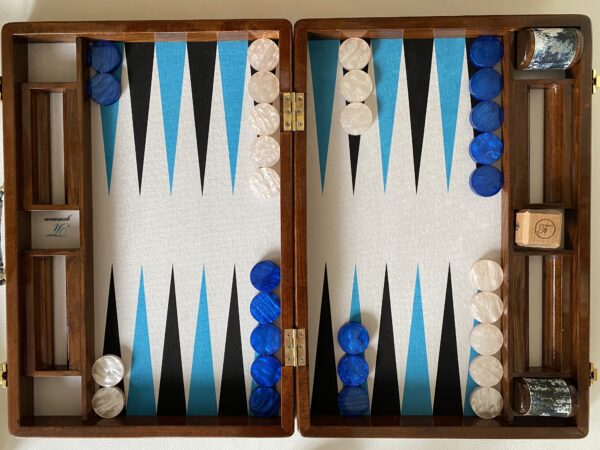 Ocean blue backgammon